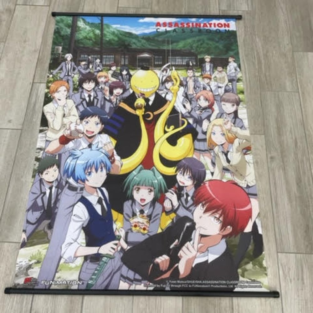 Assassination Classroom Anime Characters 31"x42" Fabric Scroll Anime FUNIMATION